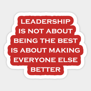 Leadership Sticker